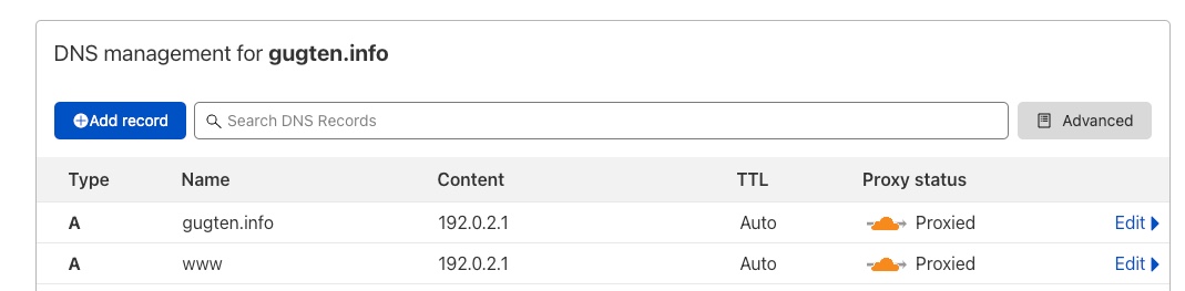 CloudFlare Screenshot