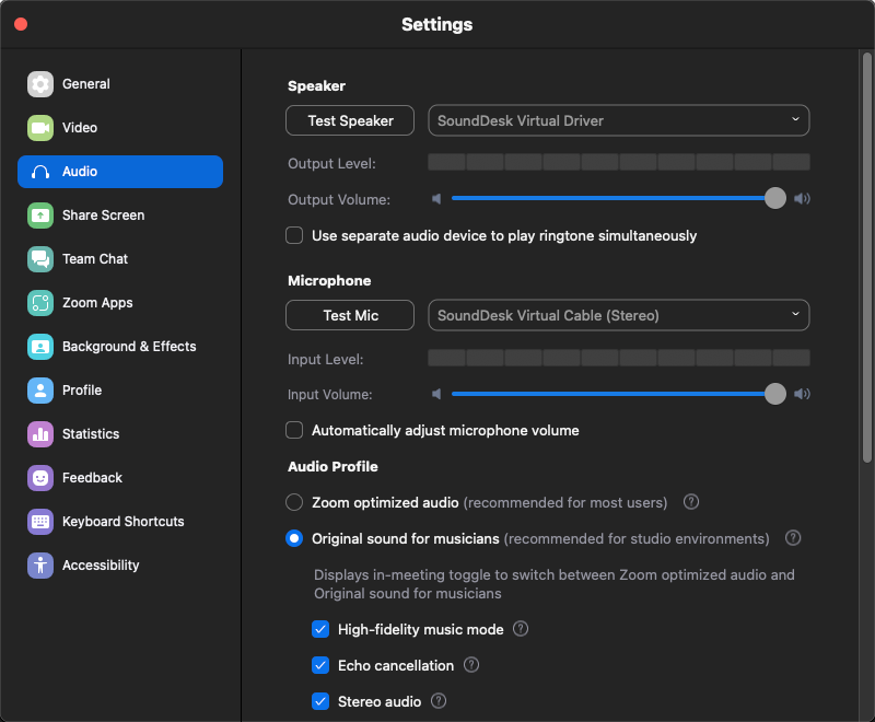 Zoom Audio Setup Zoom Audio Setup