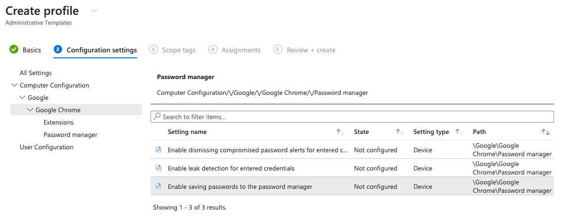 Disable Password Manager